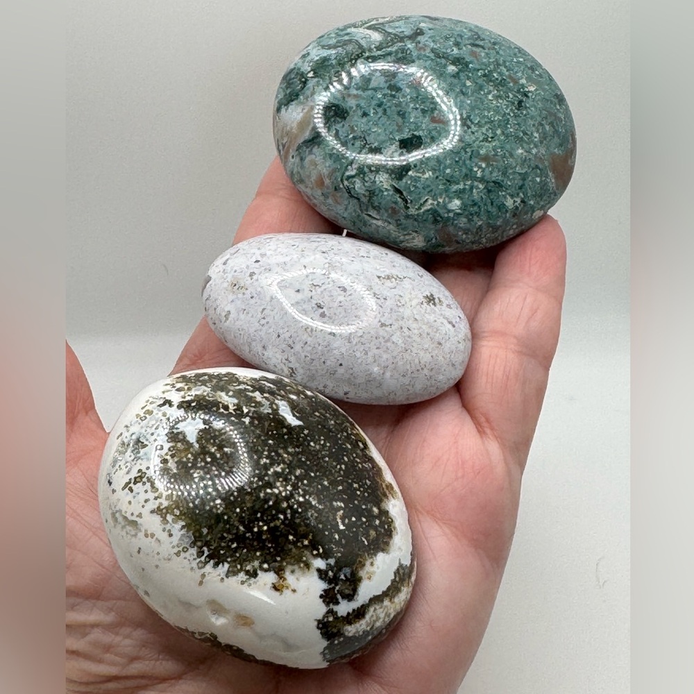 Ocean Jasper (OJ) Palm Stone Bundle